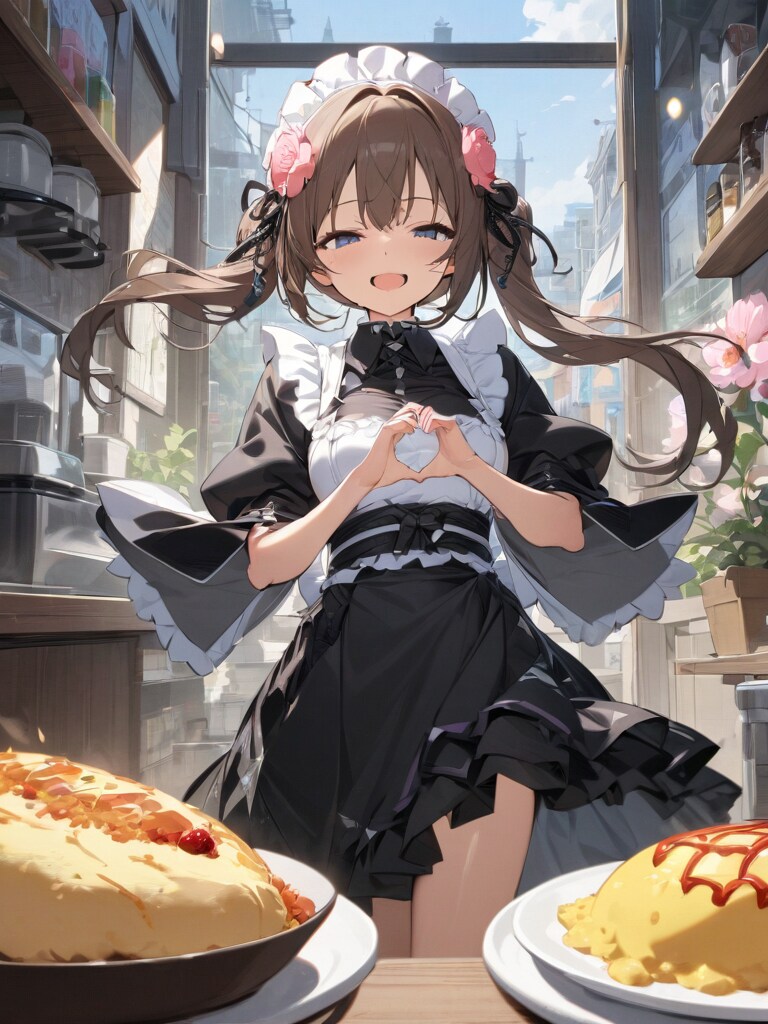 オムライスにハートを込めて