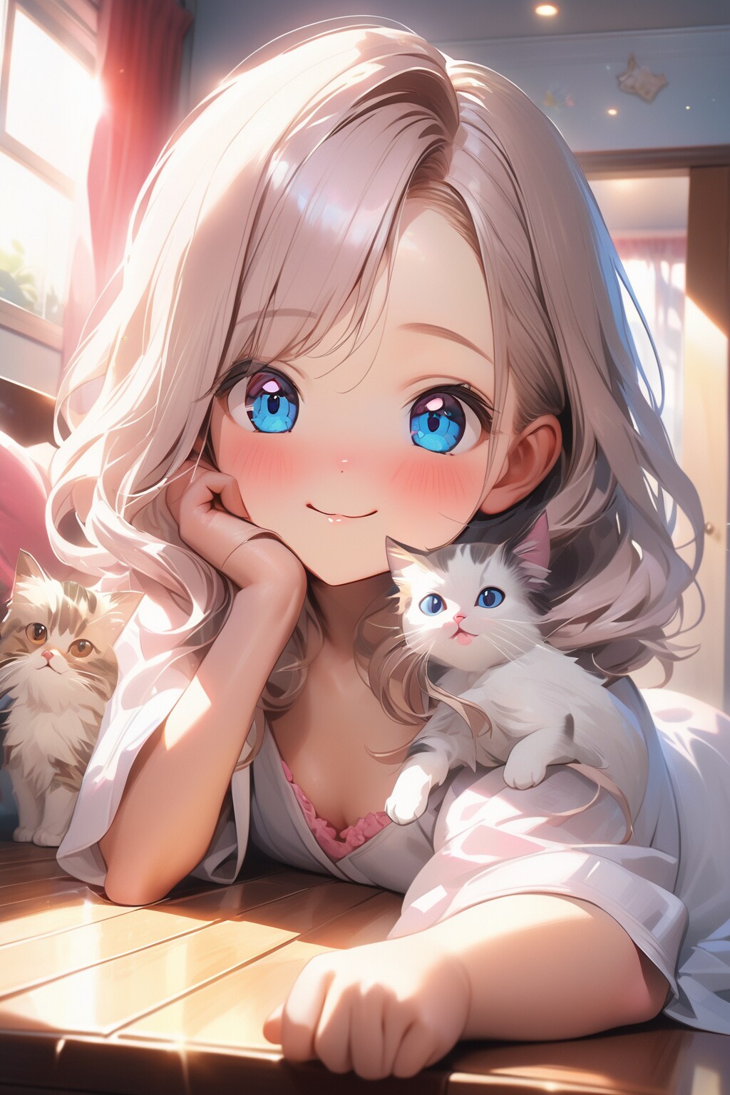 ネコと一緒に | の人気AIイラスト・グラビア