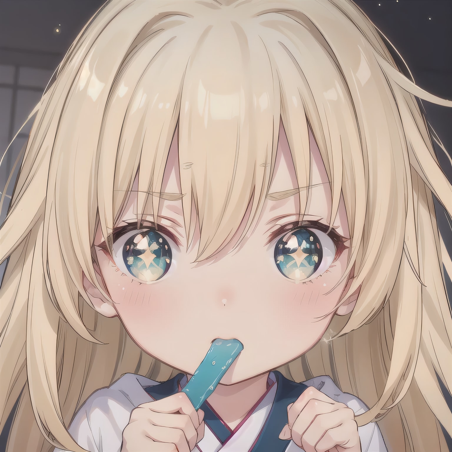 金髪ロングのミニキャラ９ | の人気AIイラスト・グラビア