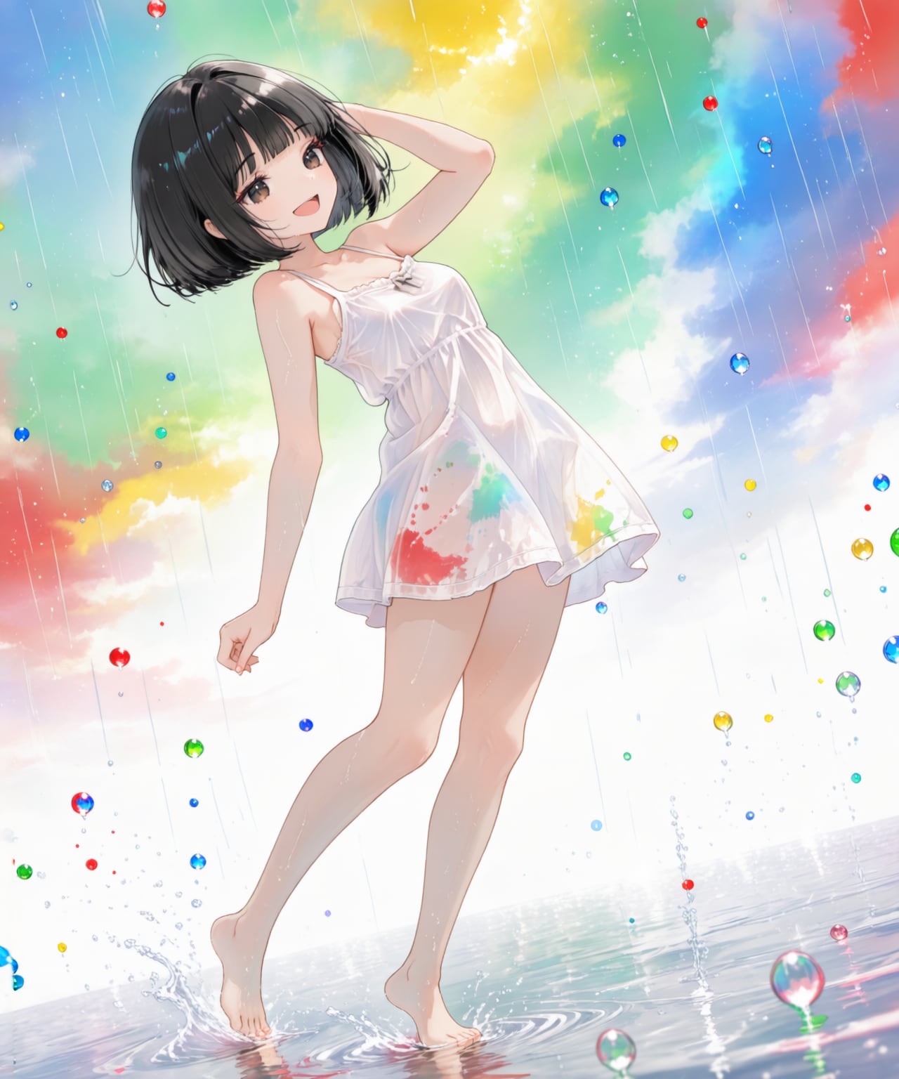 彩付く