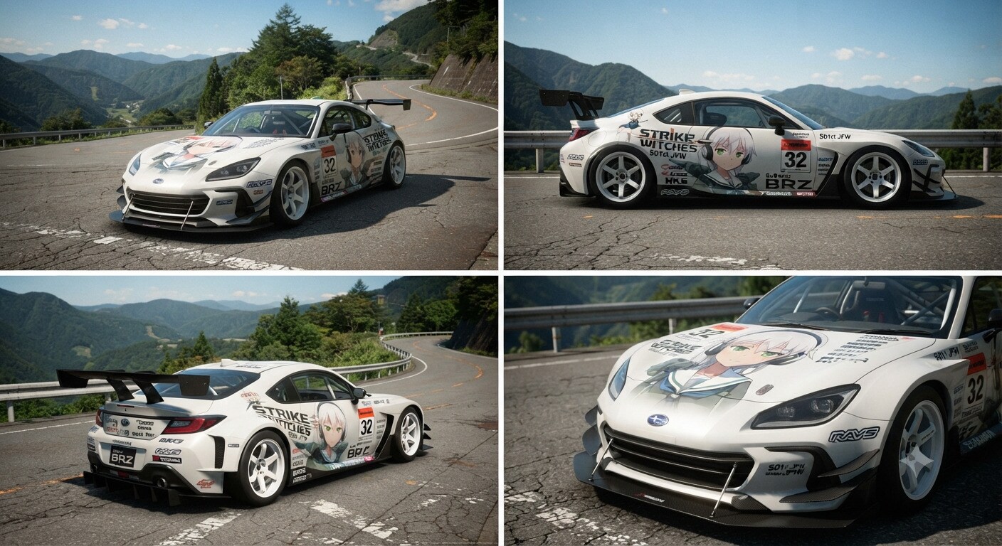 ストライクウィッチーズ痛車BRZ | の人気AIイラスト・グラビア