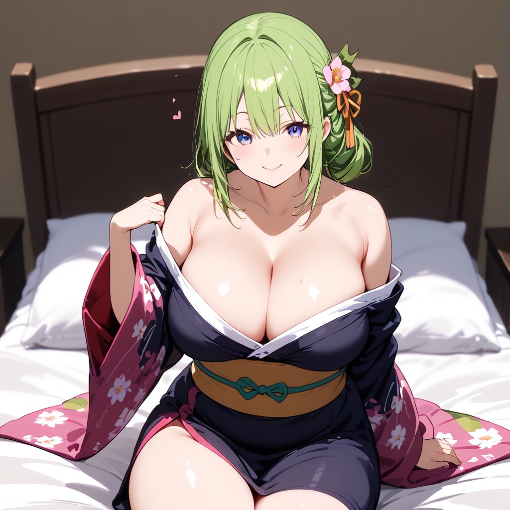 ムチムチ和服熟女