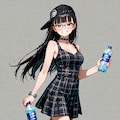 夏ワンピ[Ｔdress×パンク] 2枚目
