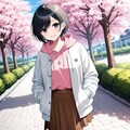 桜と女の子 2025　その５ 3枚目