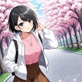 桜と女の子 2025　その５ 4枚目
