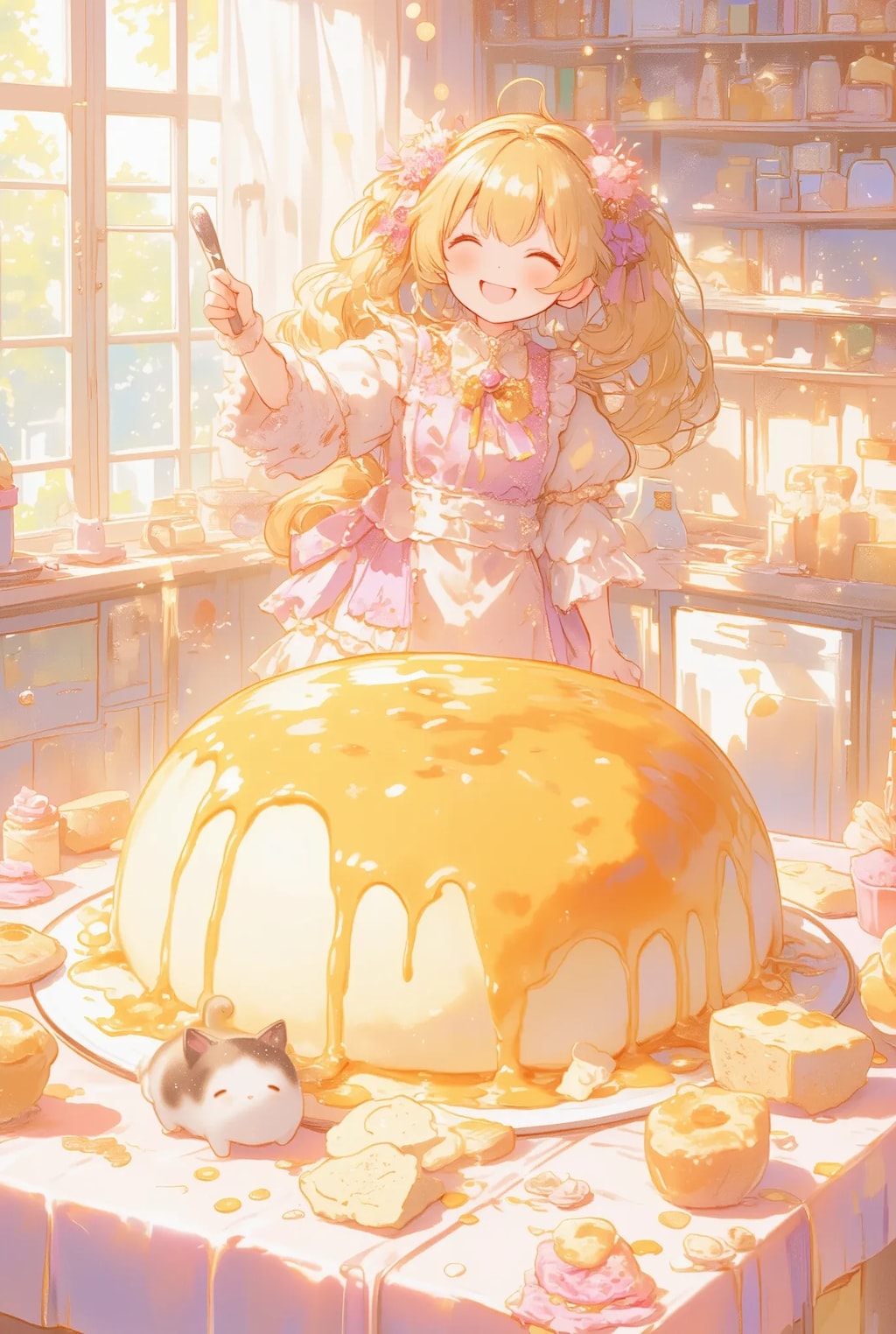 フリフリちゃんのふわふわプリン