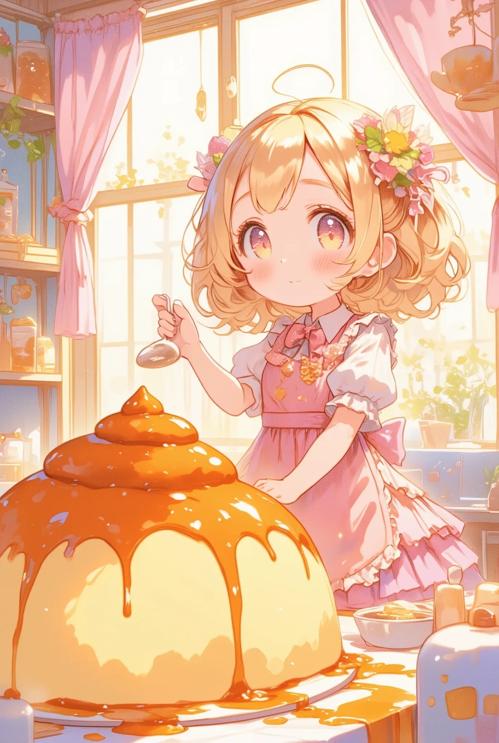 フリフリちゃんのふわふわプリン