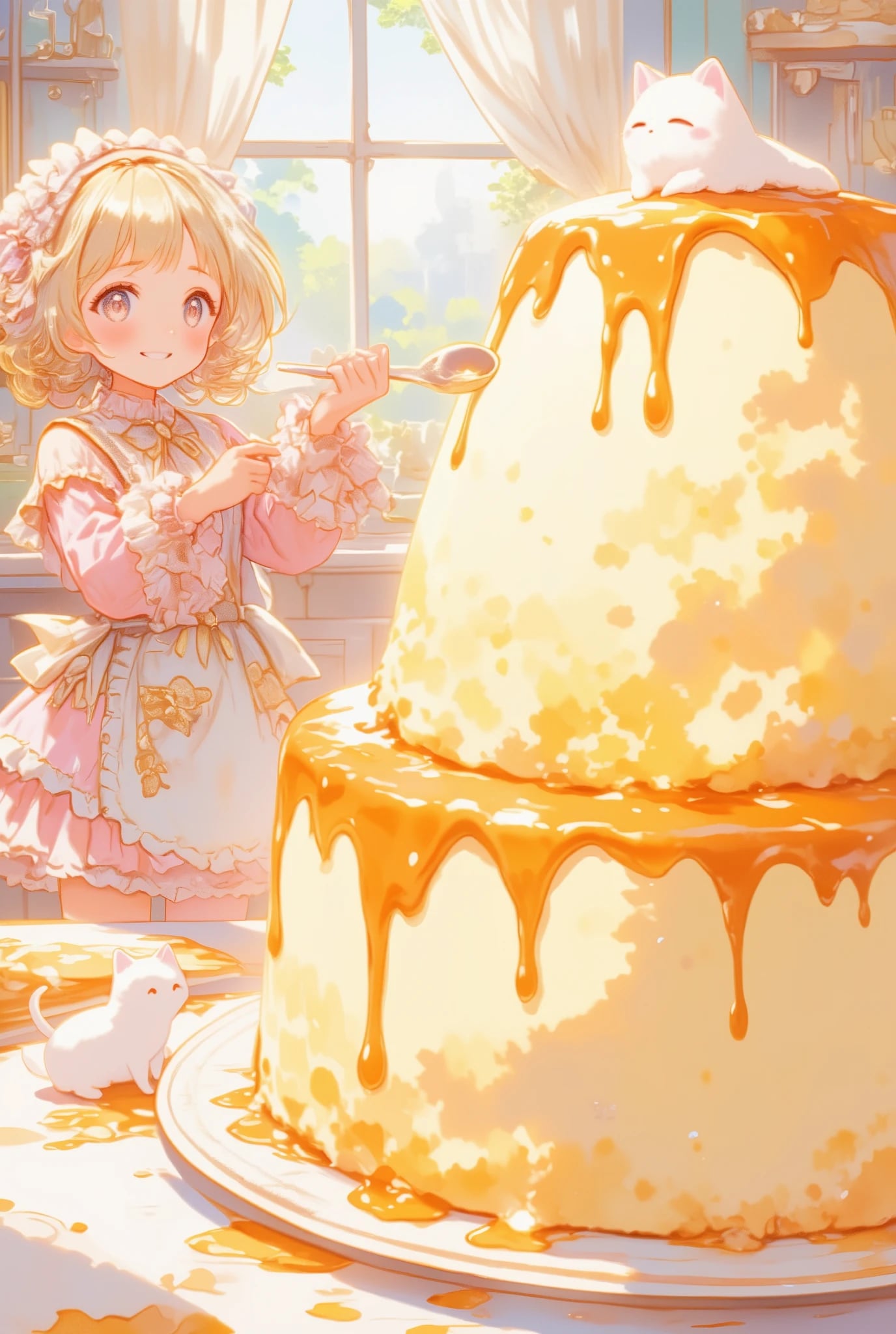 フリフリちゃんのふわふわプリン | の人気AIイラスト・グラビア