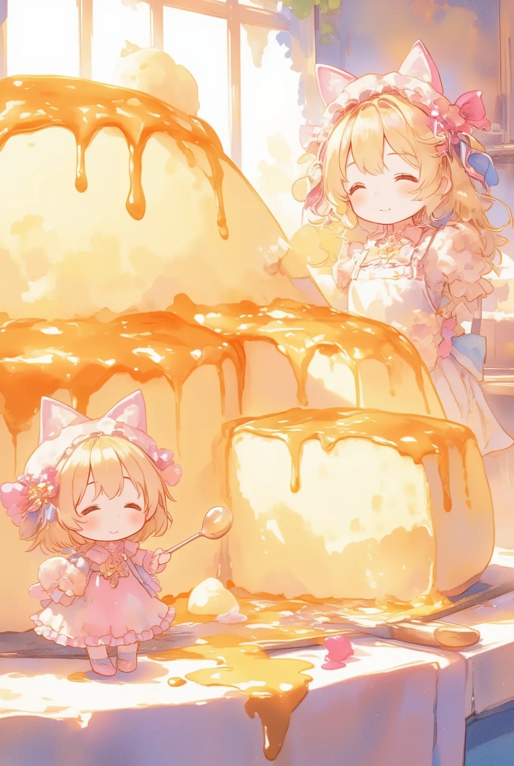 フリフリちゃんのふわふわプリン