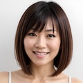 大学の水泳部で体を鍛えていた北村真美さん。最初の撮影は緊張も、すぐに素顔がこぼれました。 2枚目