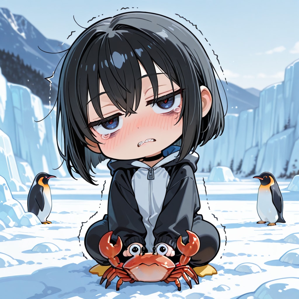 にいちゃん…「なんきょくをのりこえろ」なんてムリだよぅ…🐧