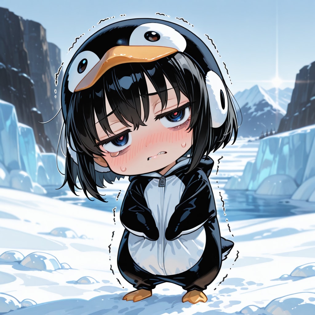 にいちゃん…「なんきょくをのりこえろ」なんてムリだよぅ…🐧