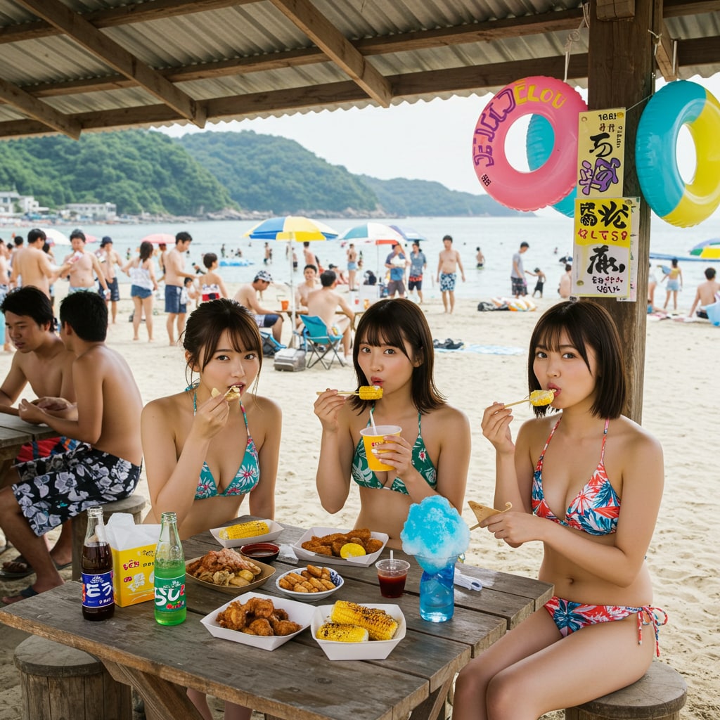 ビーチの主役は海の家