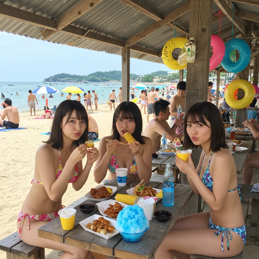 ビーチの主役は海の家