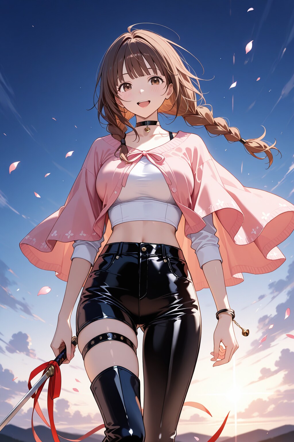 颯爽と帰還する剣士のお姉さん♡