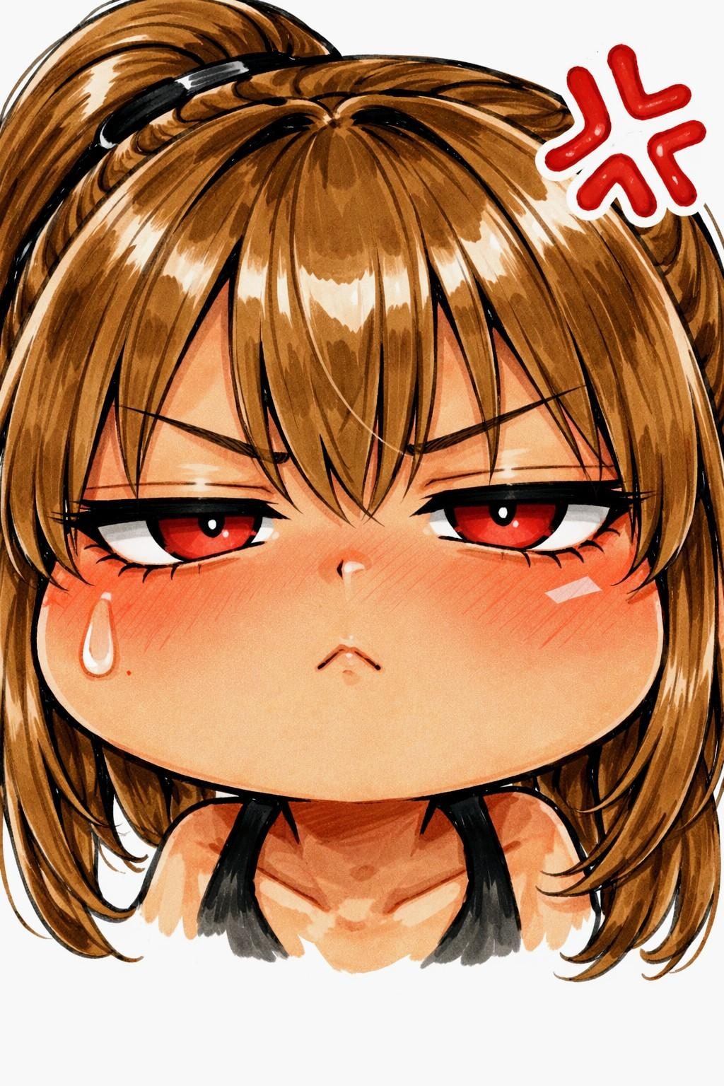 ジト目おにくちゃん🍖(⩌⩊⩌)✌️