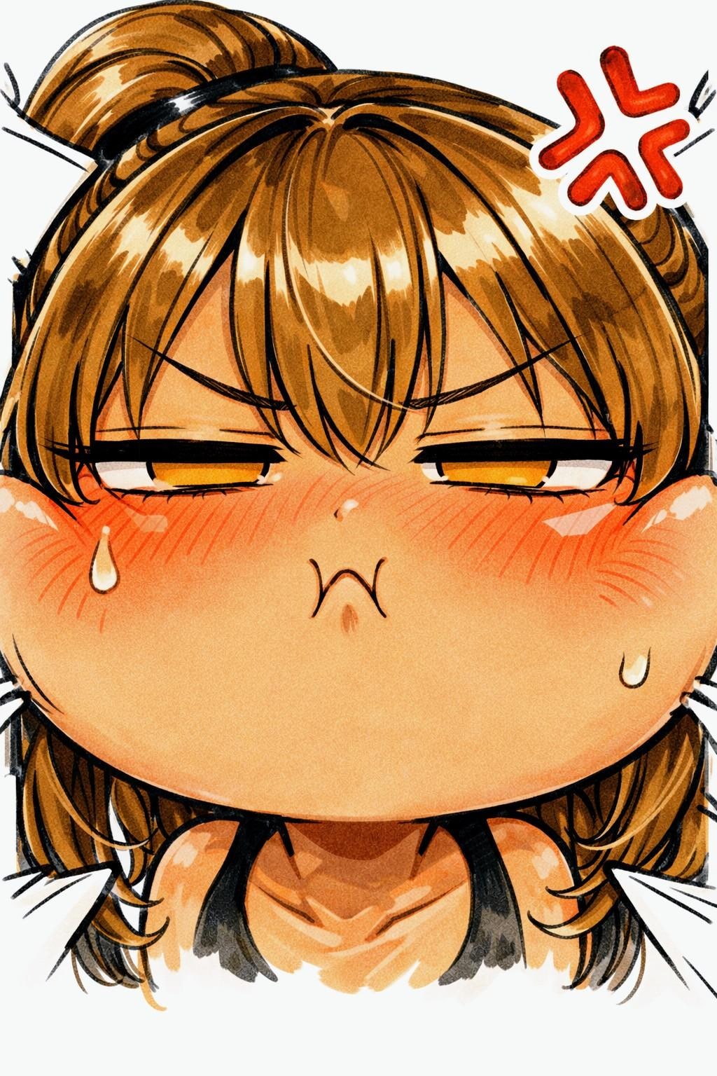 ジト目おにくちゃん🍖(⩌⩊⩌)✌️