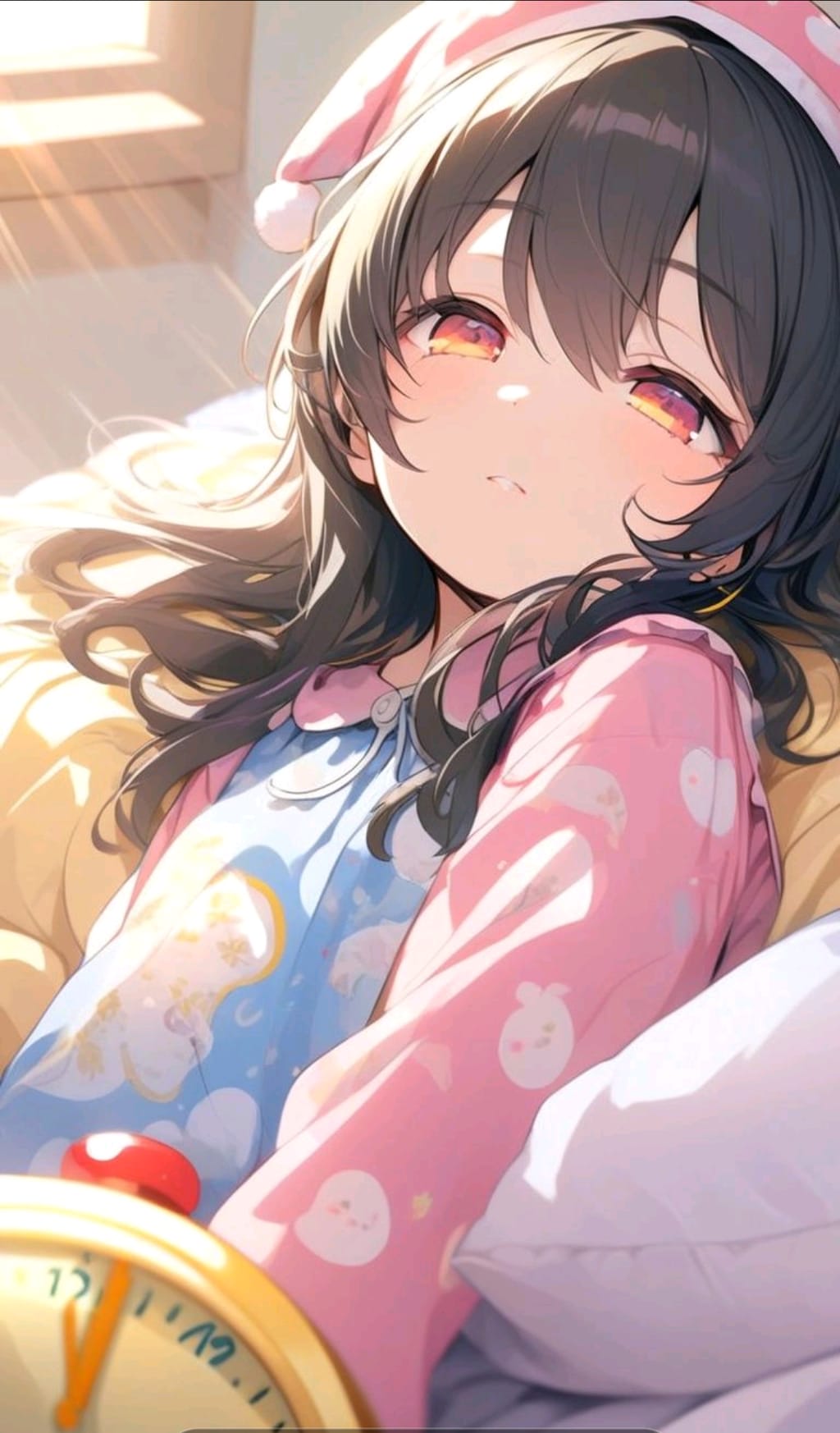 寝過ごしちゃった小さな女の子