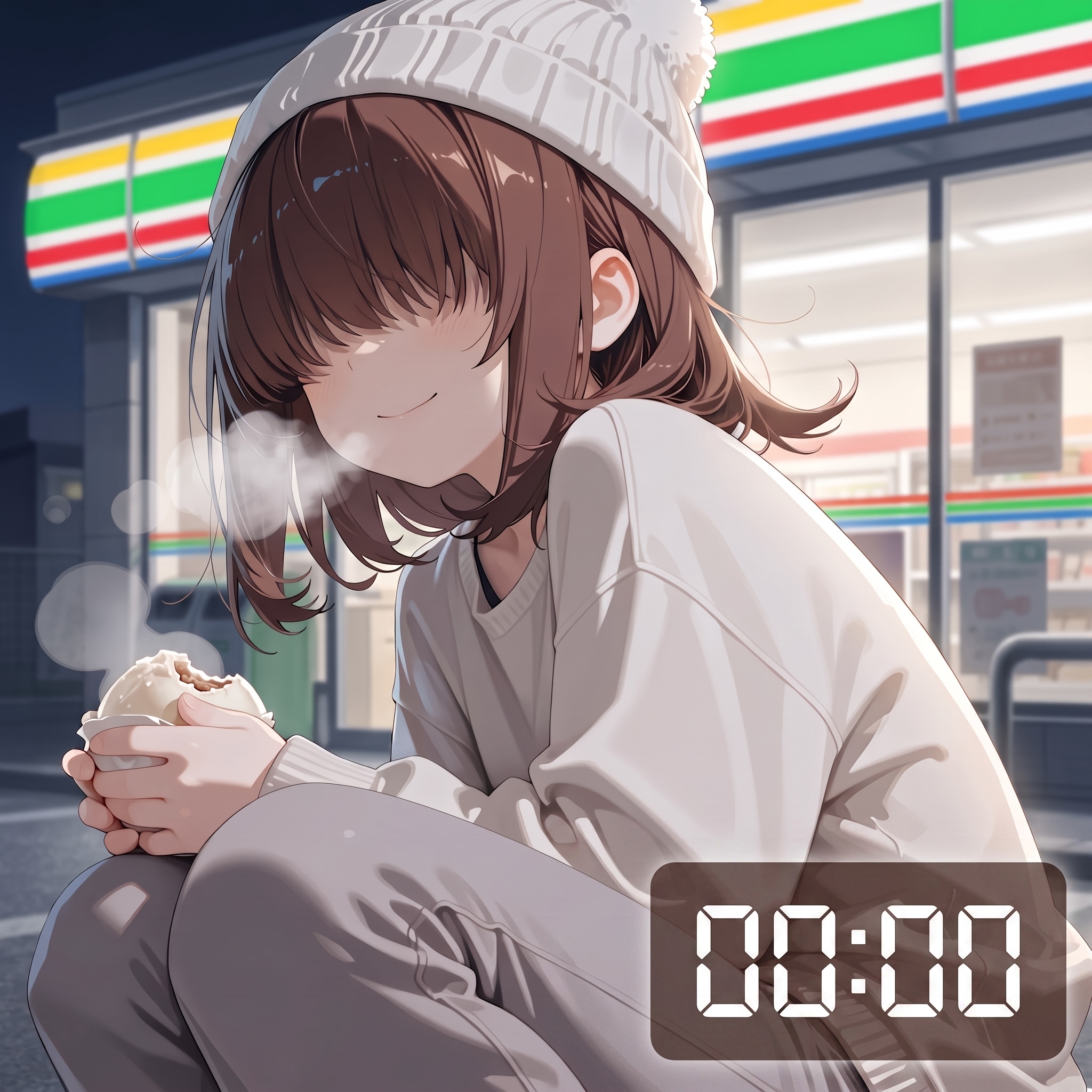 00:00 (日付変更の密やかな時間）：メカクレガール | の人気AIイラスト・グラビア
