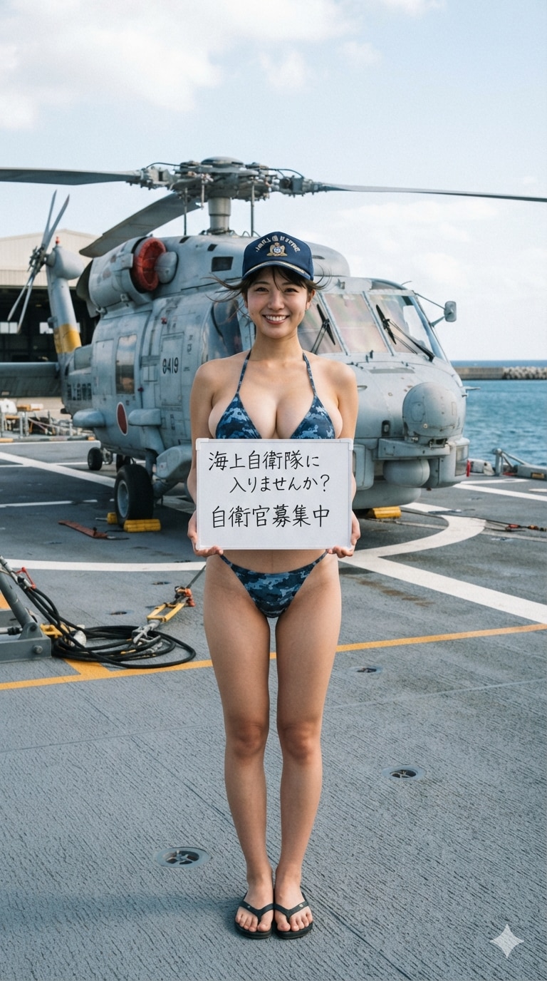 ８日の女性海上自衛官