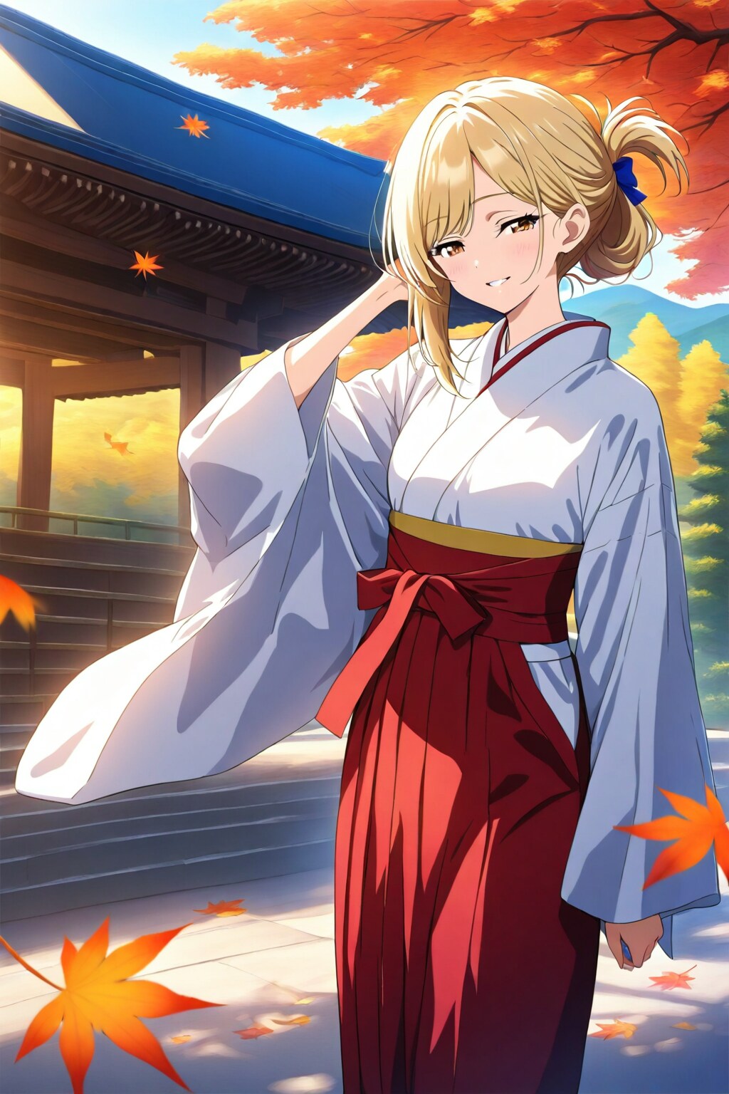 秋の着物 27歳女性 | の人気AIイラスト・グラビア