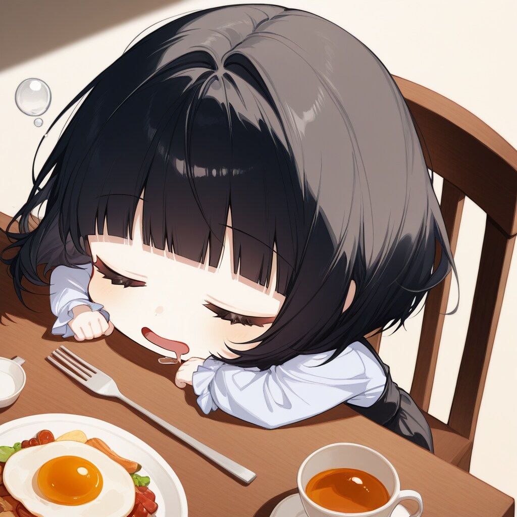 朝ご飯中に・・ | の人気AIイラスト・グラビア