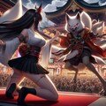 妖狐と闘うオキツネ巫女 4枚目