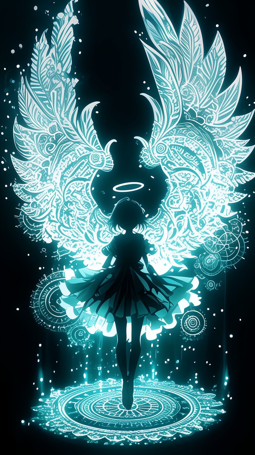 天使のシルエット