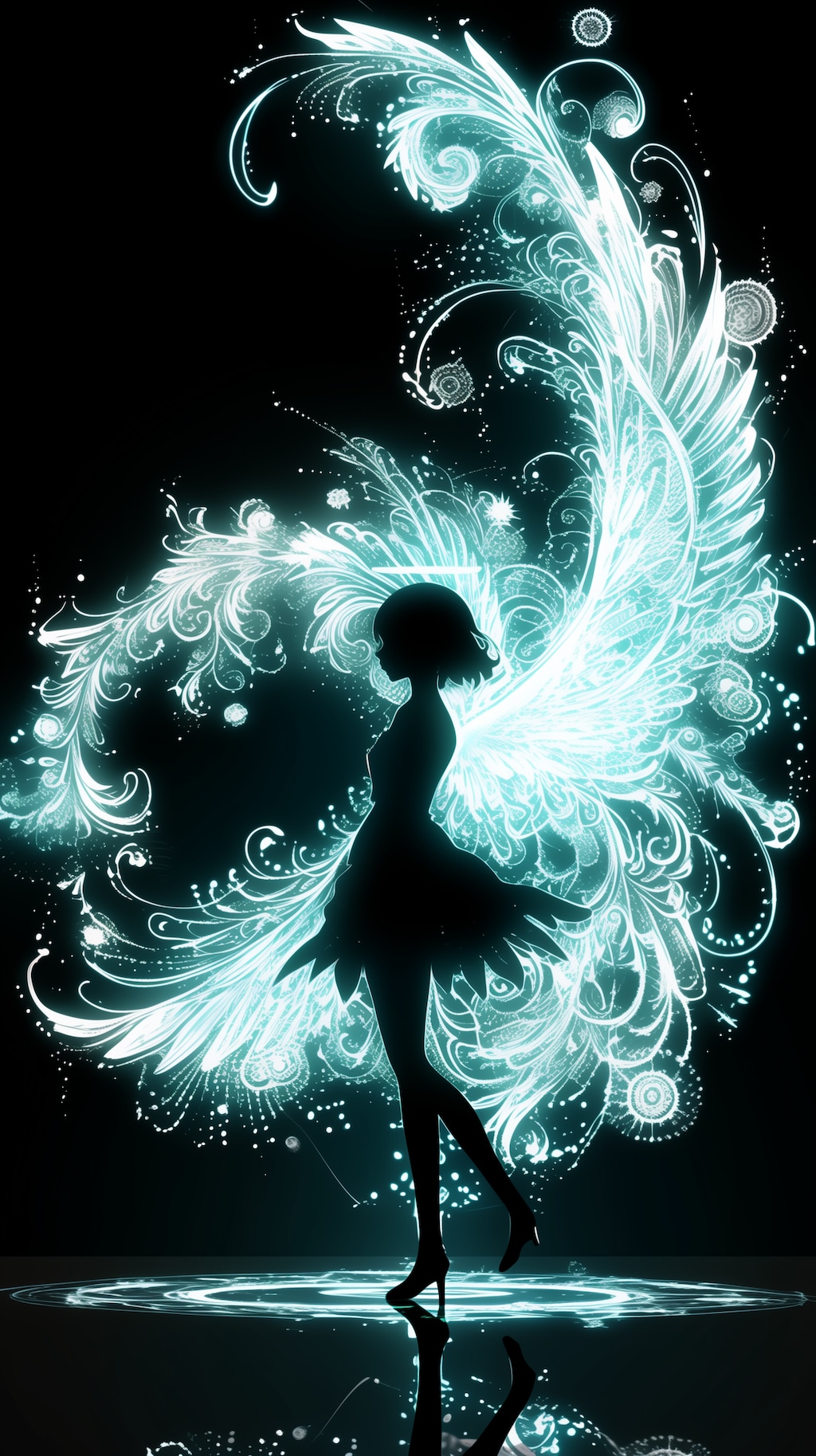 天使のシルエット