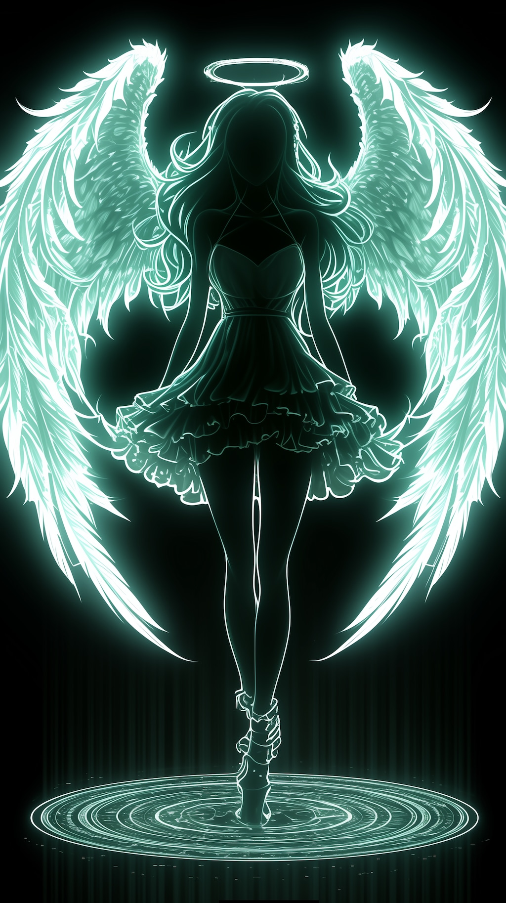 天使のシルエット