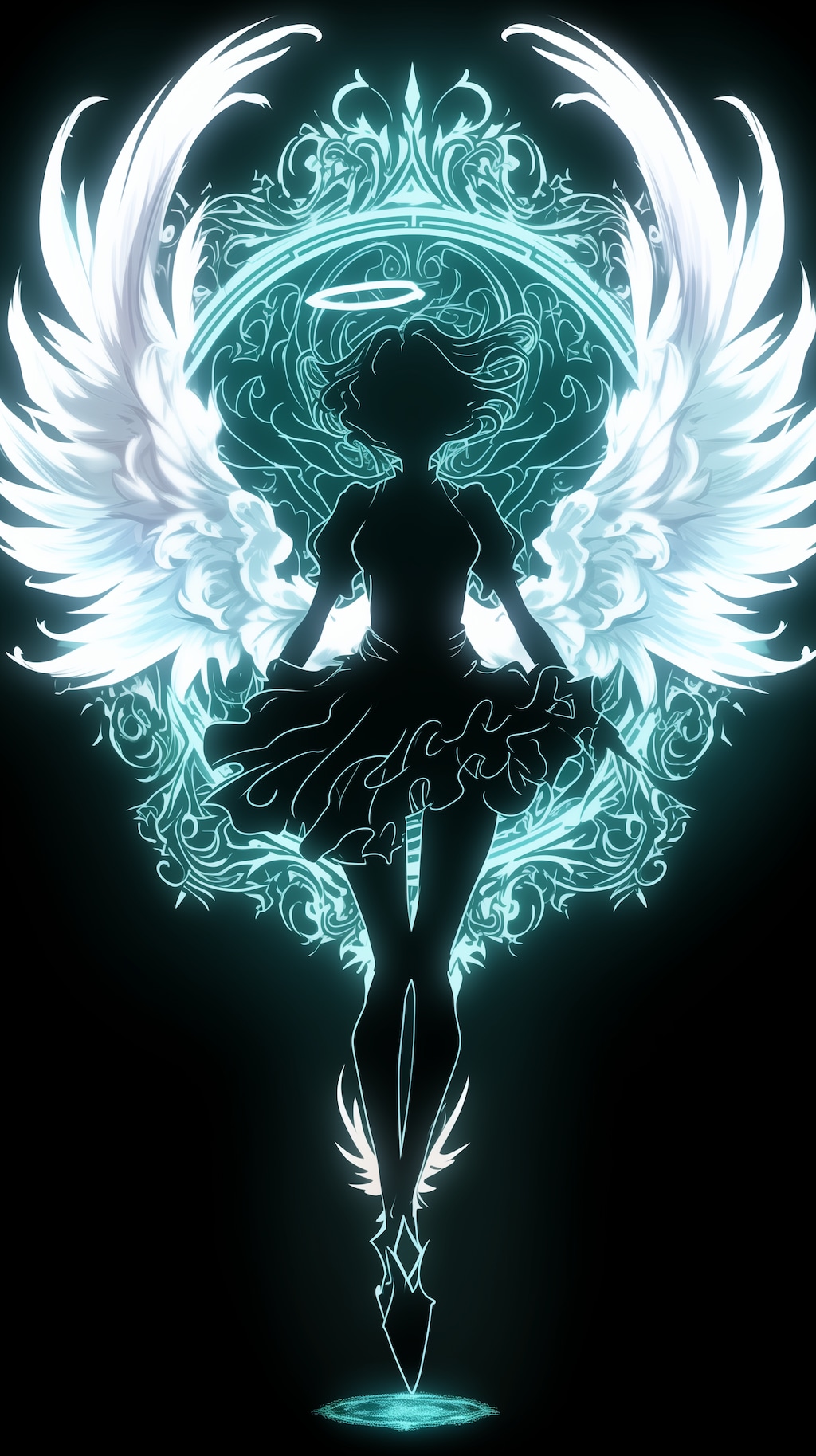 天使のシルエット