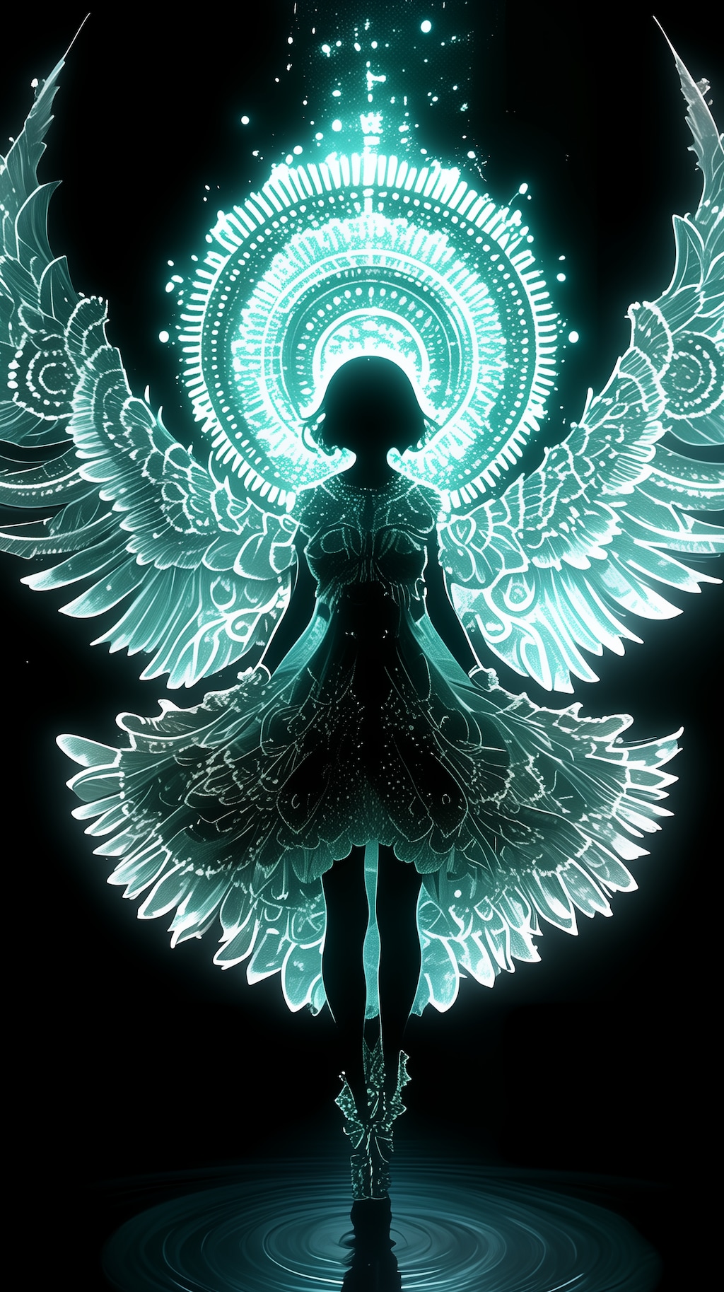 天使のシルエット