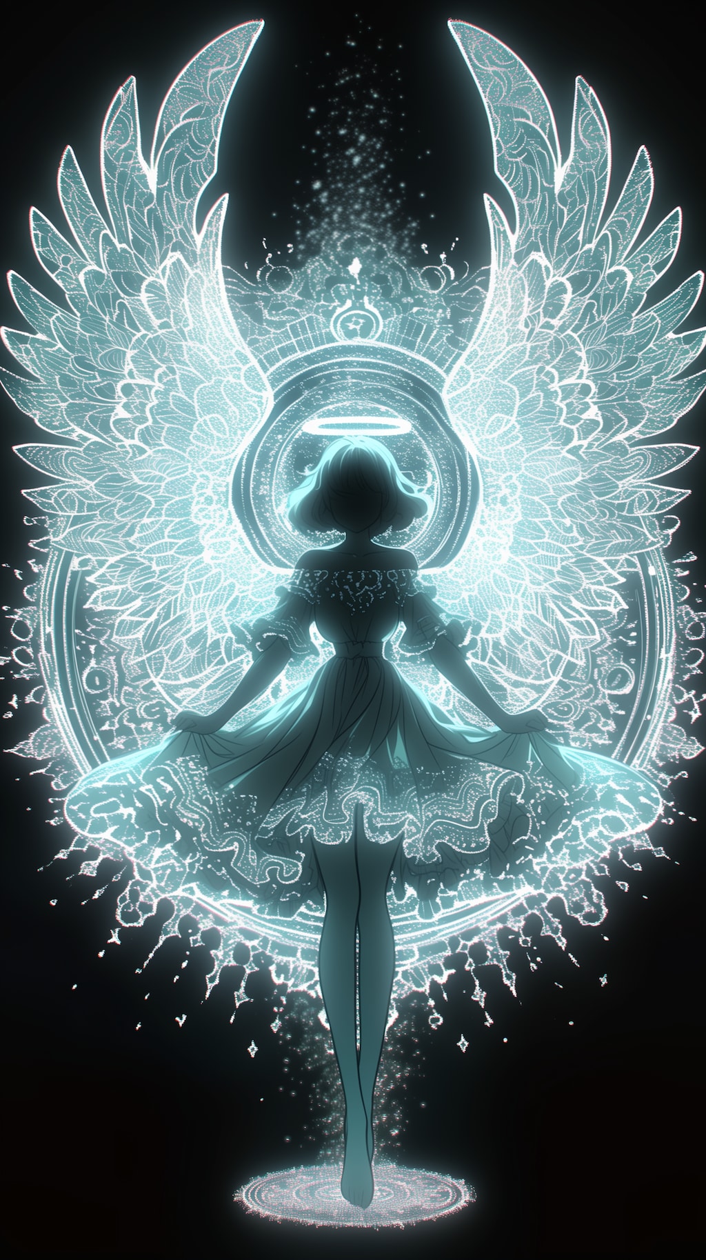 天使のシルエット