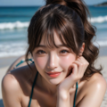 ビーチの彼女01 2枚目