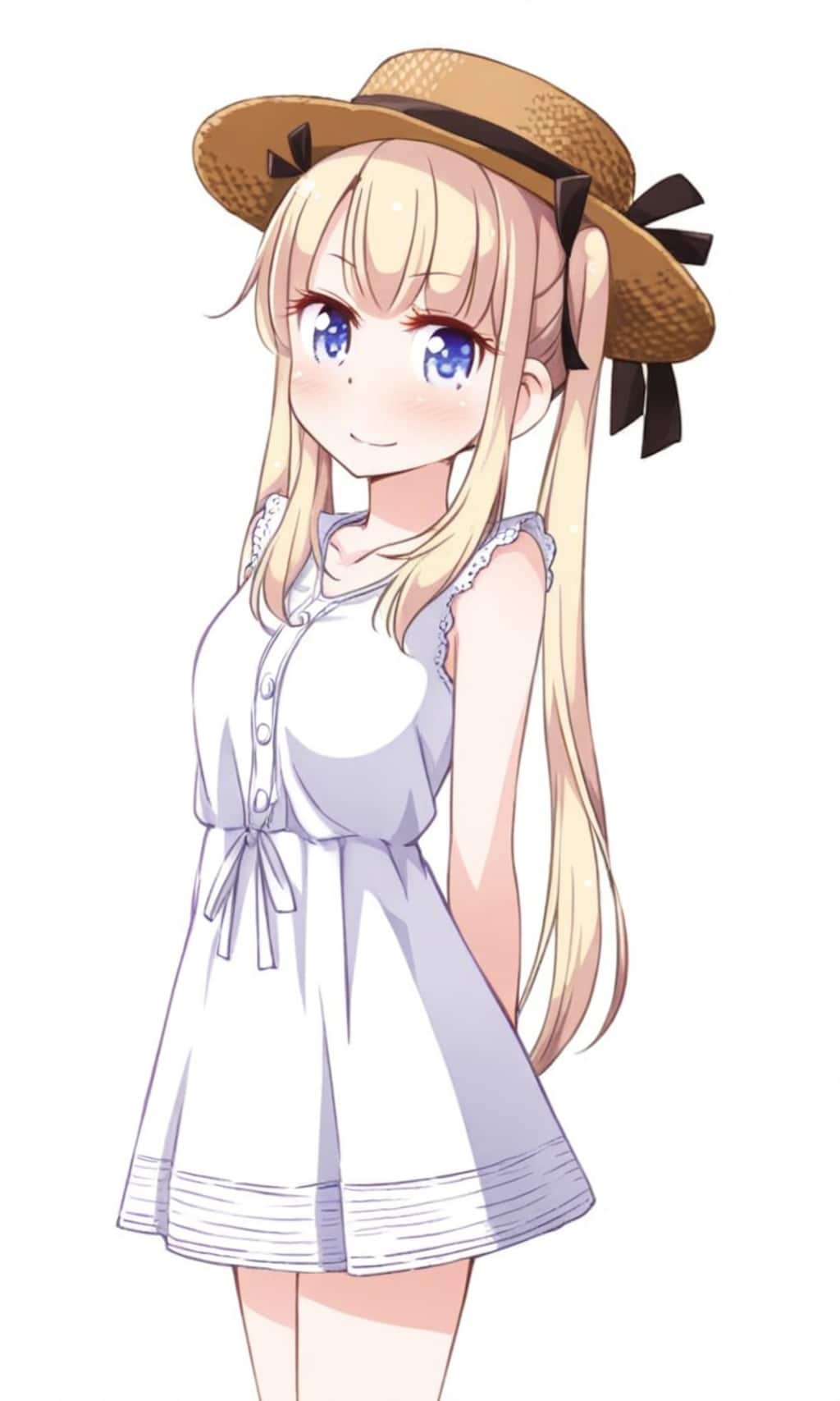 マリー・ローズ 麦わら帽子とワンピース