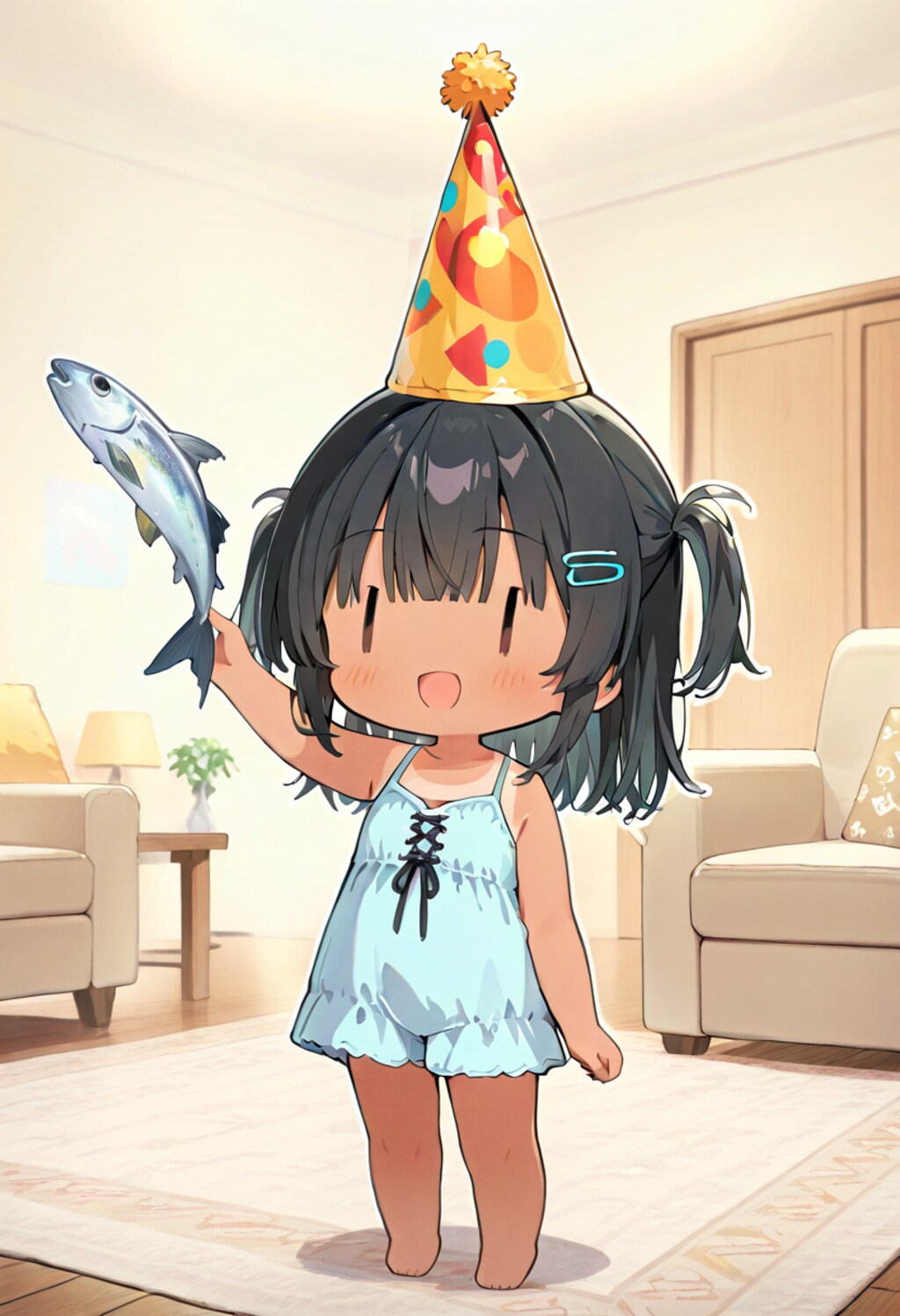 マジックを披露するこなつ