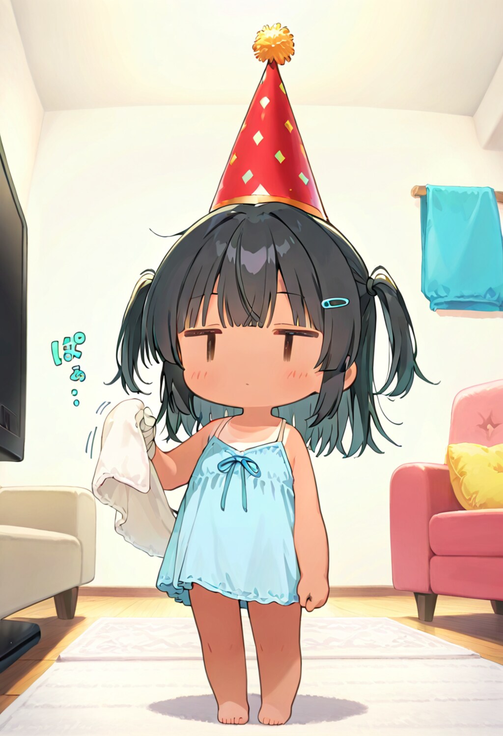 マジックを披露するこなつ