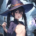 ハロウィンのちっぱい魔女 2枚目