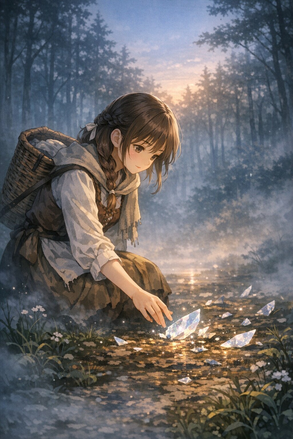 素材拾いの少女 | の人気AIイラスト・グラビア