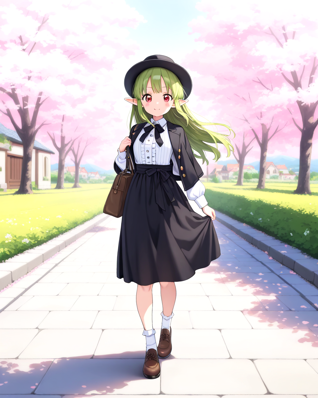 エルフの村の学生服