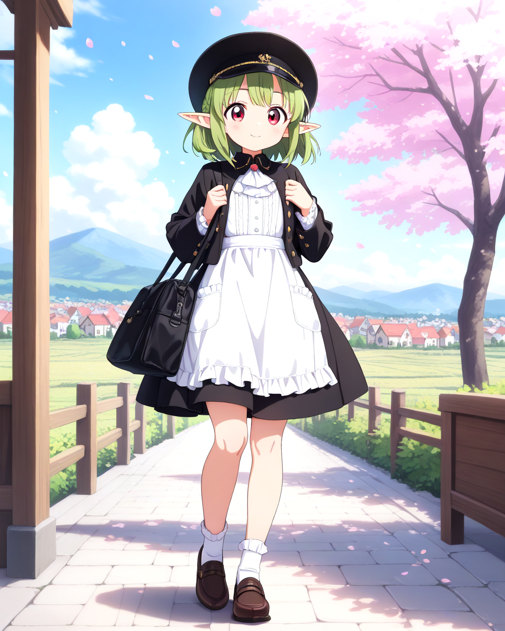 エルフの村の学生服