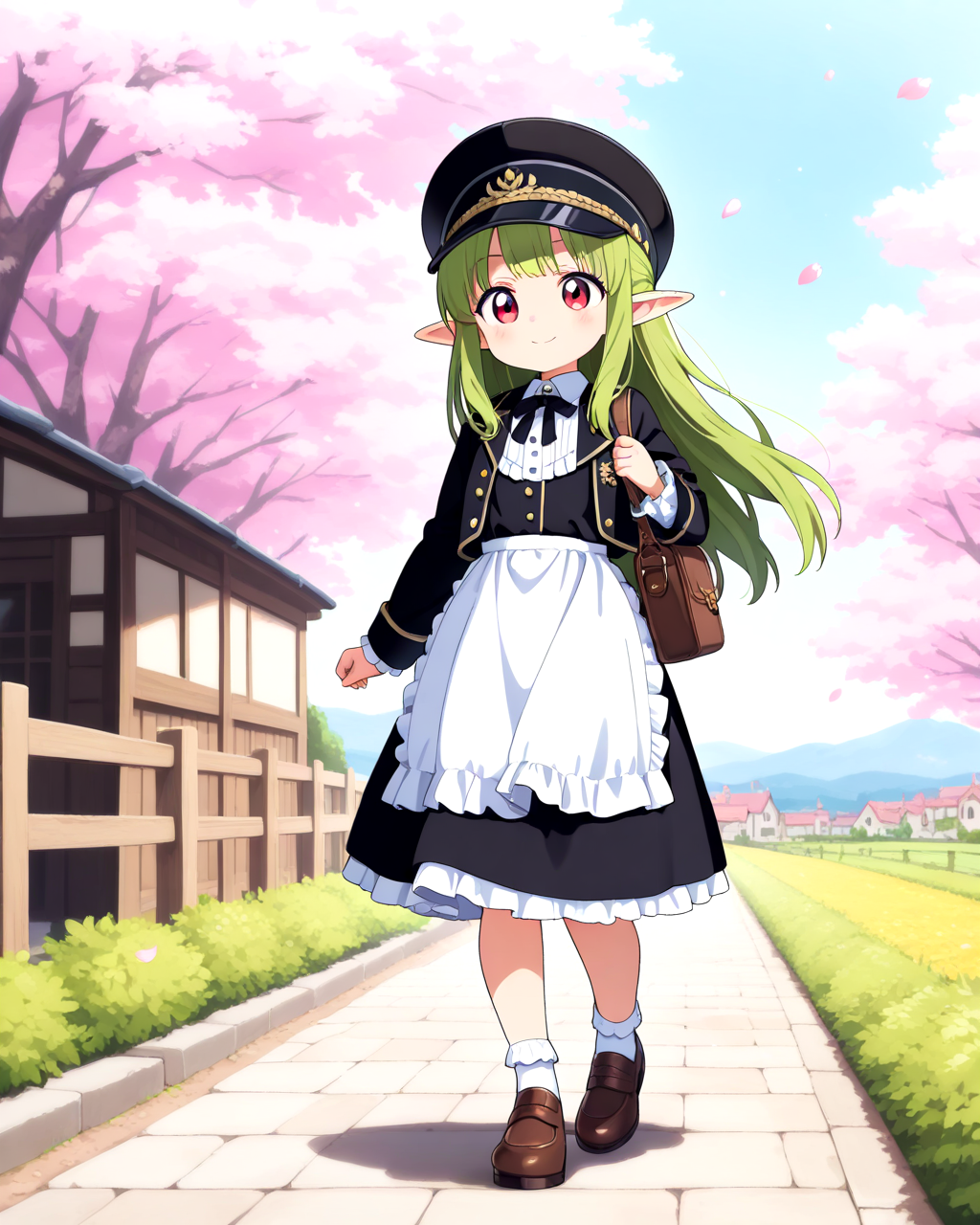 エルフの村の学生服