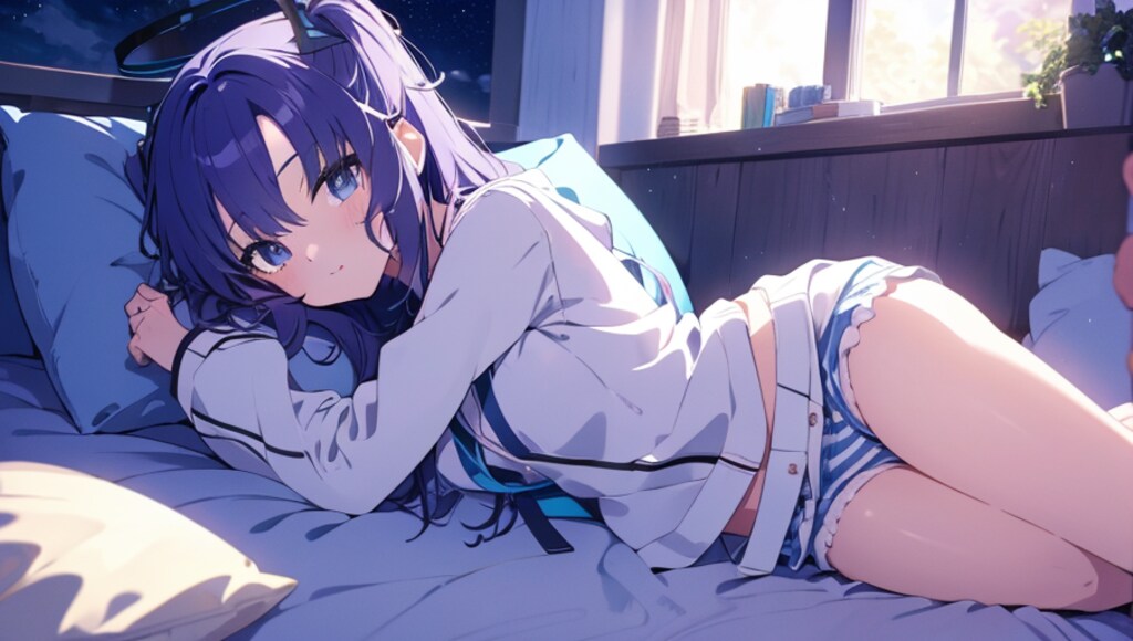ユウカ、添い寝して...