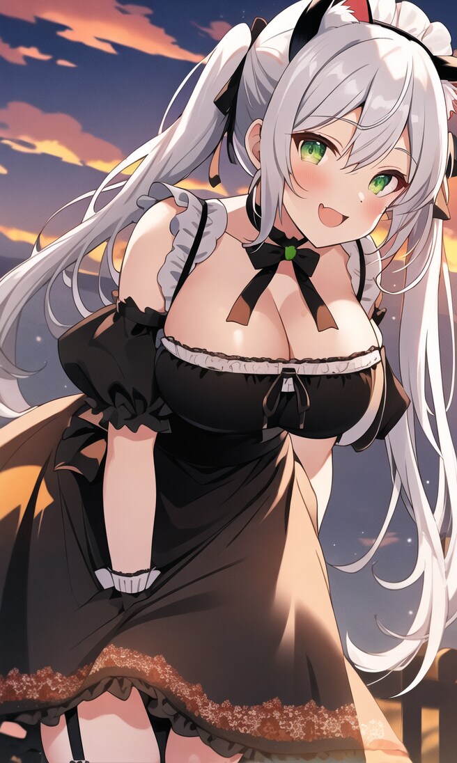 私に見とれちゃったのかな？