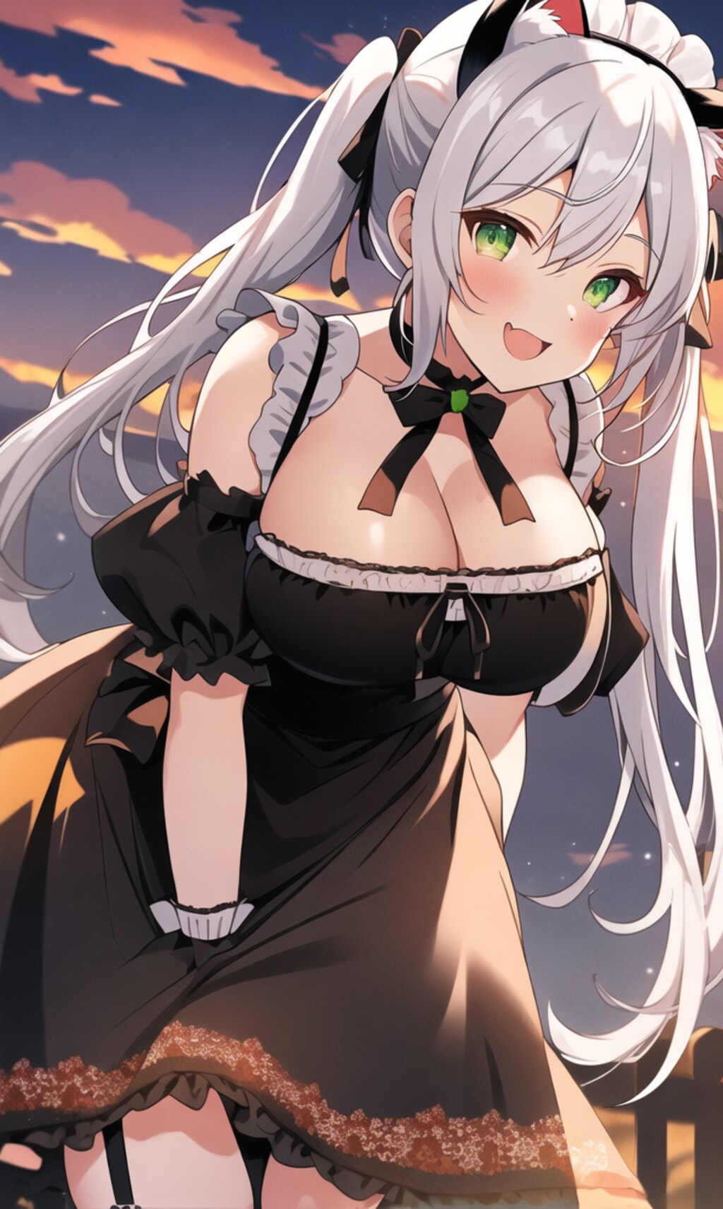 私に見とれちゃったのかな？