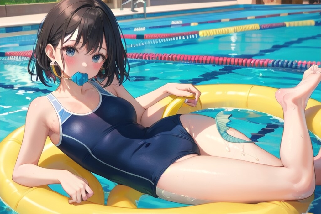 スク水人魚ならず