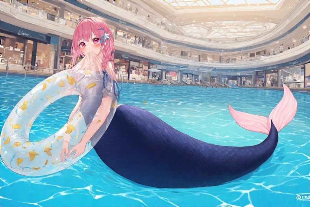 スク水人魚ならず