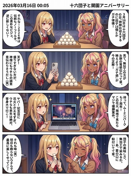 十六団子とアニバーサリー！等身大が一番映える案件 | の人気AIイラスト・グラビア