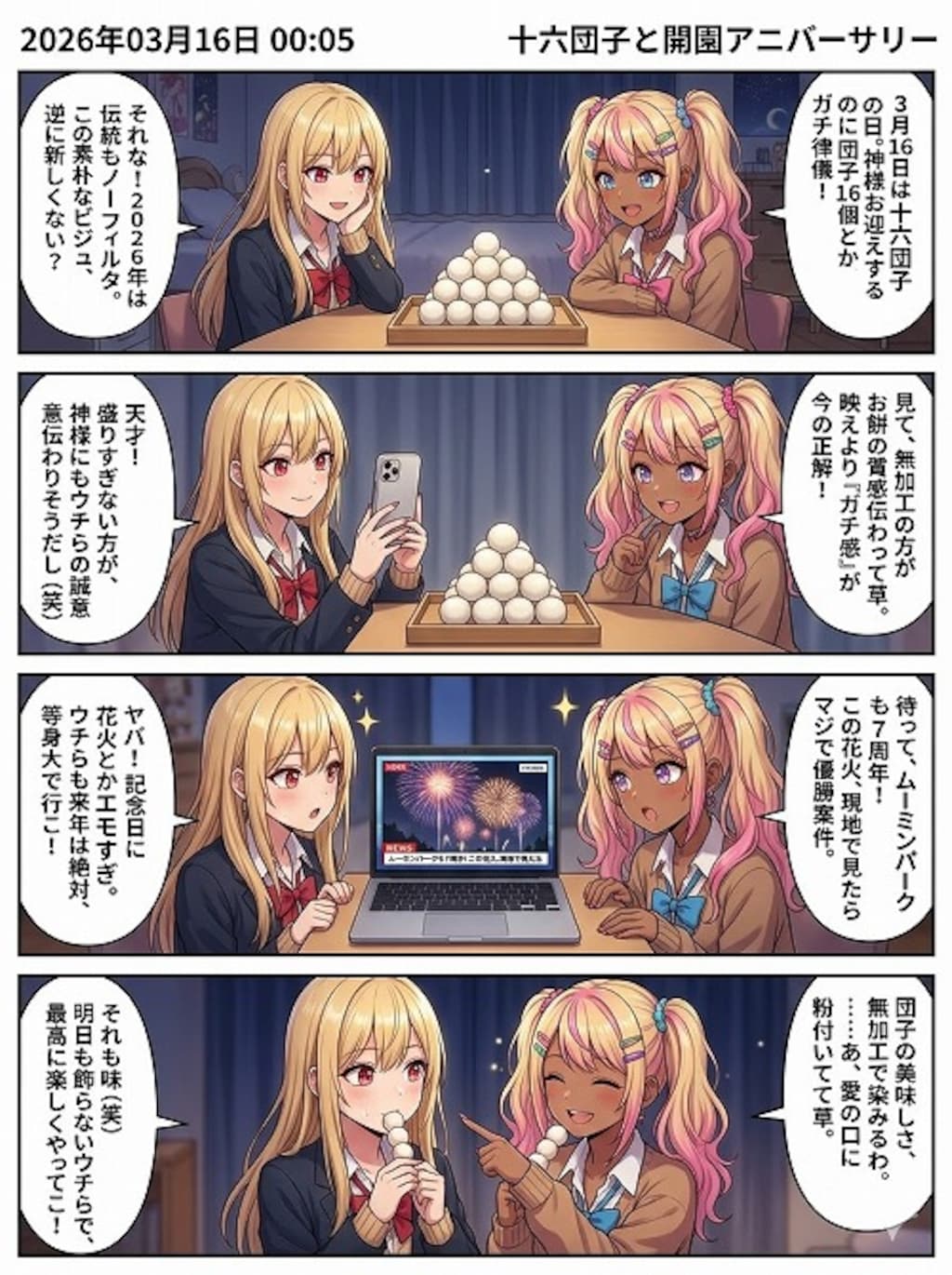 十六団子とアニバーサリー！等身大が一番映える案件