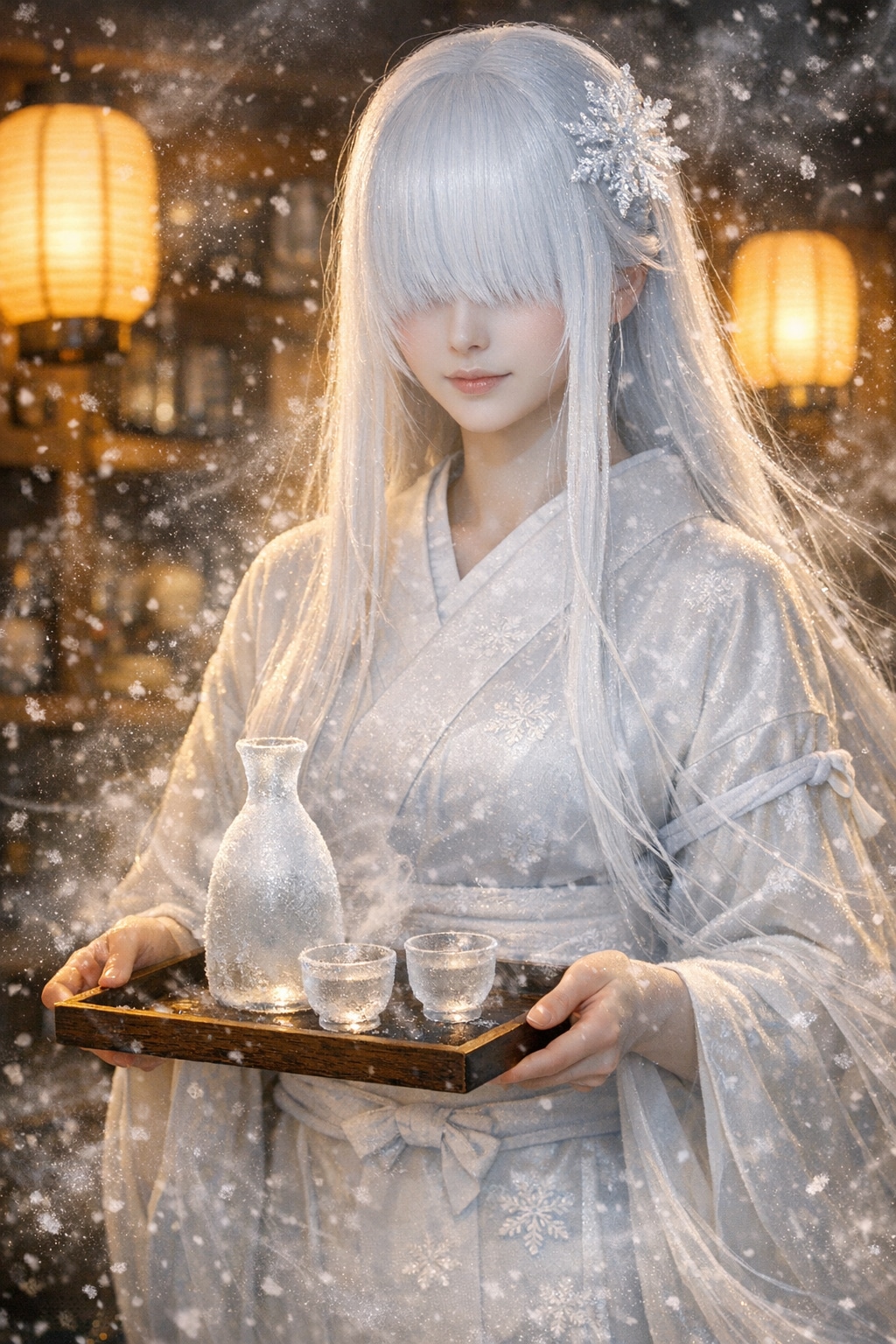 雪女の店員さん